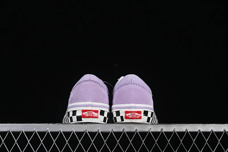 All Categories Vans Vans Series Vans Low Vans Low Vans Old Skool Reissue 136 Purple Checkerboard Baotou Retro Casual Canvas Shoes VN000MT6E3N